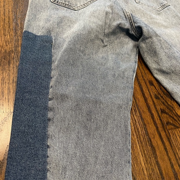 Urban Outfitters BDG Mom Highrise Washed Patchwork Blue Jeans - Picture 7 of 8